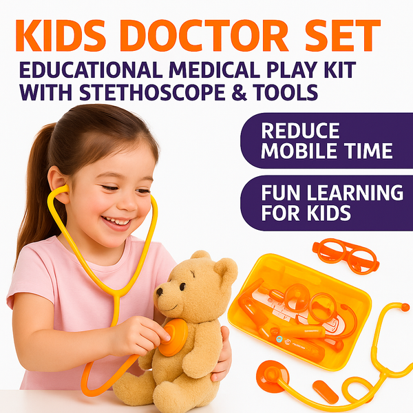 Kids Doctor Set | Educational Medical Play Kit with Stethoscope & Tools