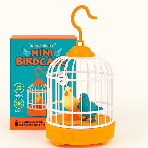 Voice Control Bird Cage Toy | Talking & Singing Hand Sensor Chirping