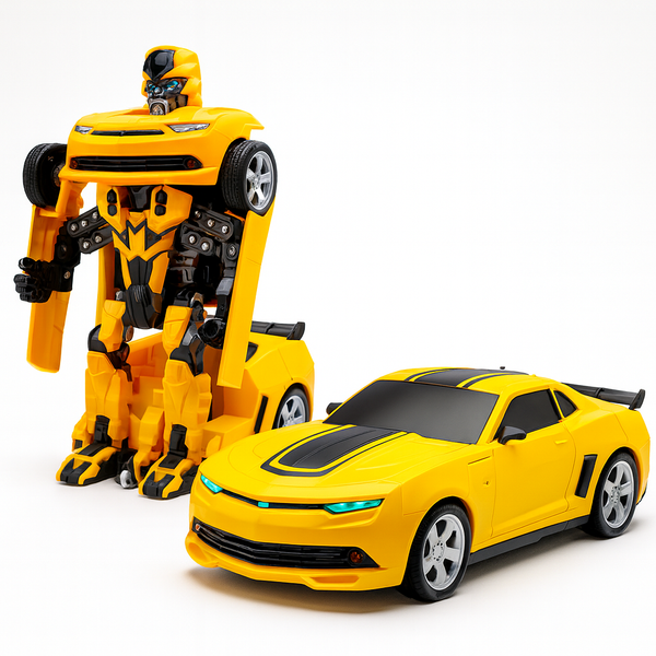 Transformers Robot Dancing Car with LED Lights & Music for Kids
